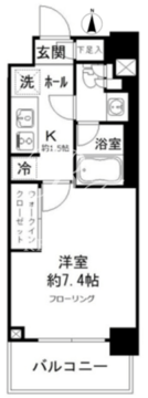JP noie 亀戸 402 間取り図