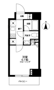 グロースメゾン亀戸 704 間取り図