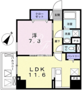 グランツ恵比寿 203 間取り図