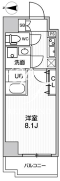 ジェノヴィア南千住2スカイガーデン 301 間取り図