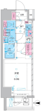 ジェノヴィア両国4スカイガーデン 201 間取り図