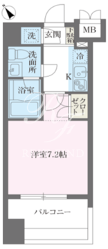 パシフィックレジデンス芝一丁目 804 間取り図