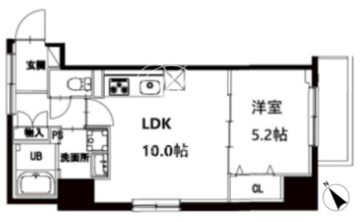 エム・グランヴィア駒形 804 間取り図