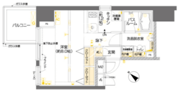 ズーム目黒 703 間取り図