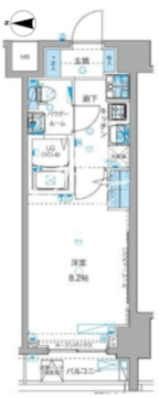 ジェノヴィア白金台グリーンヴェール 702 間取り図
