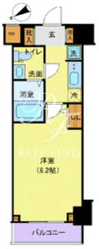 ジェノヴィア白金台グリーンヴェール 402 間取り図
