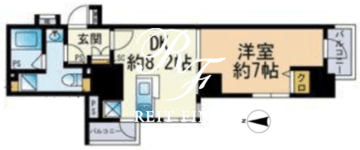 セレニティコート渋谷神泉 1101 間取り図