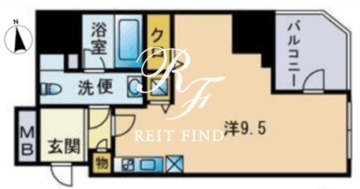 セレニティコート渋谷神泉 606 間取り図