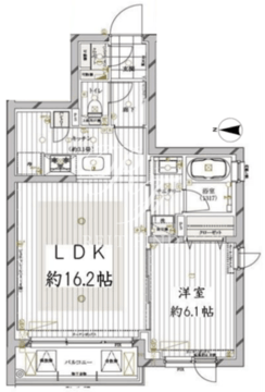 レガリス目黒西小山 401 間取り図