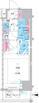 ジェノヴィア両国4スカイガーデン 1002 間取り図