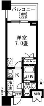 レジディア錦糸町 809 間取り図
