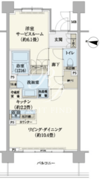 リージア経堂テラスガーデン 716 間取り図