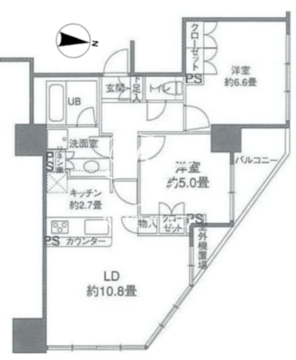 カスタリアタワー品川シーサイド 209 間取り図