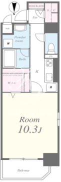 メグリオ住吉 301 間取り図