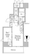 レジディア三軒茶屋3 301 間取り図