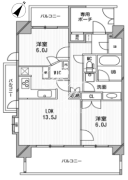 ライオンズシティ白金高輪 1101 間取り図