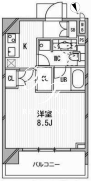 アーデン麻布十番 1003 間取り図
