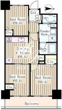 イーストコア曳舟一番館 1502 間取り図