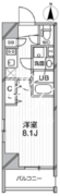 プライマルタワー錦糸町 501 間取り図