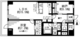 レジディア目白 507 間取り図