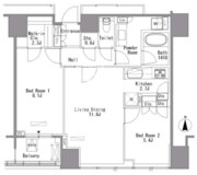ホワイトタワー浜松町 2305 間取り図