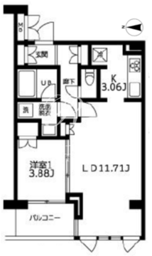 カーザビアンカ 311 間取り図