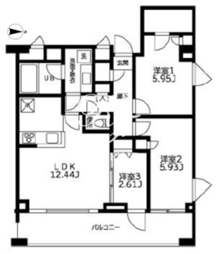 カーザビアンカ 1301 間取り図