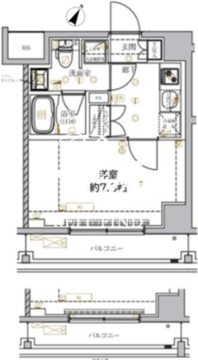 ベルシード門前仲町2 402 間取り図
