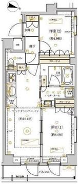ドムススタイル武蔵小山 104 間取り図