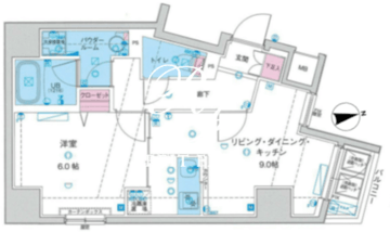 ジェノヴィア上野2スカイガーデン 603 間取り図