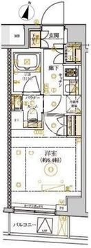 ドムススタイル武蔵小山 203 間取り図
