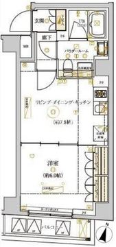 ドムススタイル武蔵小山 204 間取り図