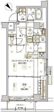 ドムススタイル武蔵小山 407 間取り図