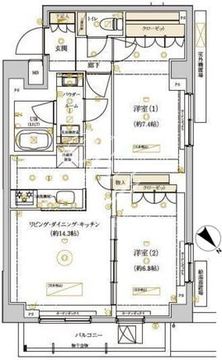 ドムススタイル武蔵小山 505 間取り図