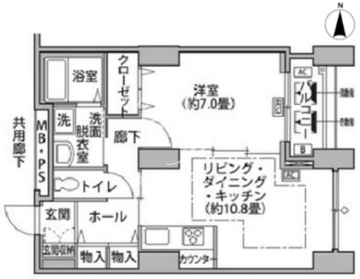 東雲キャナルコートCODAN 14-211 間取り図