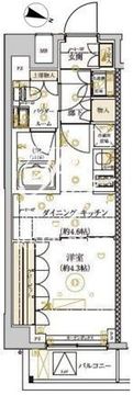 ドムススタイル武蔵小山 205 間取り図