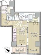 コルティーレ日本橋人形町 401 間取り図