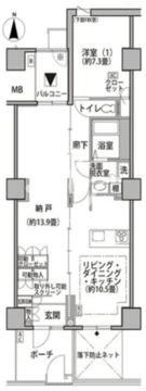 東雲キャナルコートCODAN 21-506 間取り図