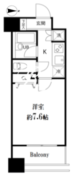 スペーシア秋葉原 1002 間取り図