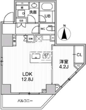 シーズンフラッツ文京東大前 902 間取り図
