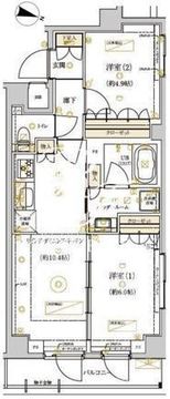 ドムススタイル武蔵小山 308 間取り図