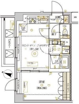 ドムススタイル武蔵小山 209 間取り図