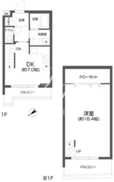 パセオ中目黒 103 間取り図