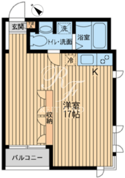 プロスペクト初台 103 間取り図