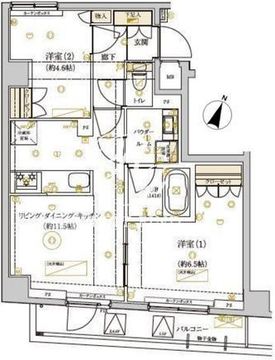 ドムススタイル武蔵小山 401 間取り図