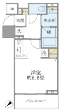 フェリシア日本橋人形町 602 間取り図