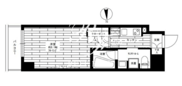 ステージグランデ亀戸アジールコート 1302 間取り図