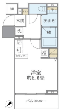 フェリシア日本橋人形町 502 間取り図
