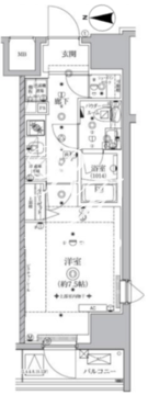 オルタナ亀戸 606 間取り図
