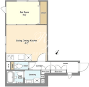 アスティーレ原宿 301 間取り図